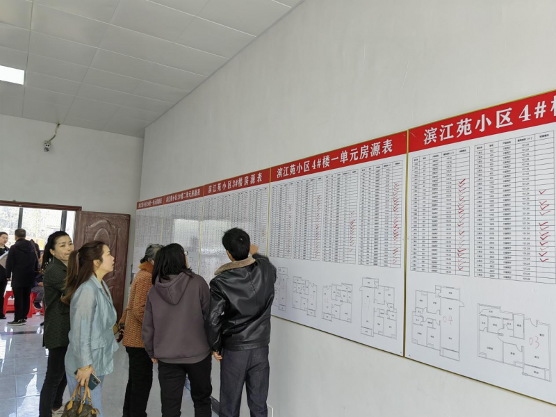 喜報！濱江苑小區(qū)返遷房分房了